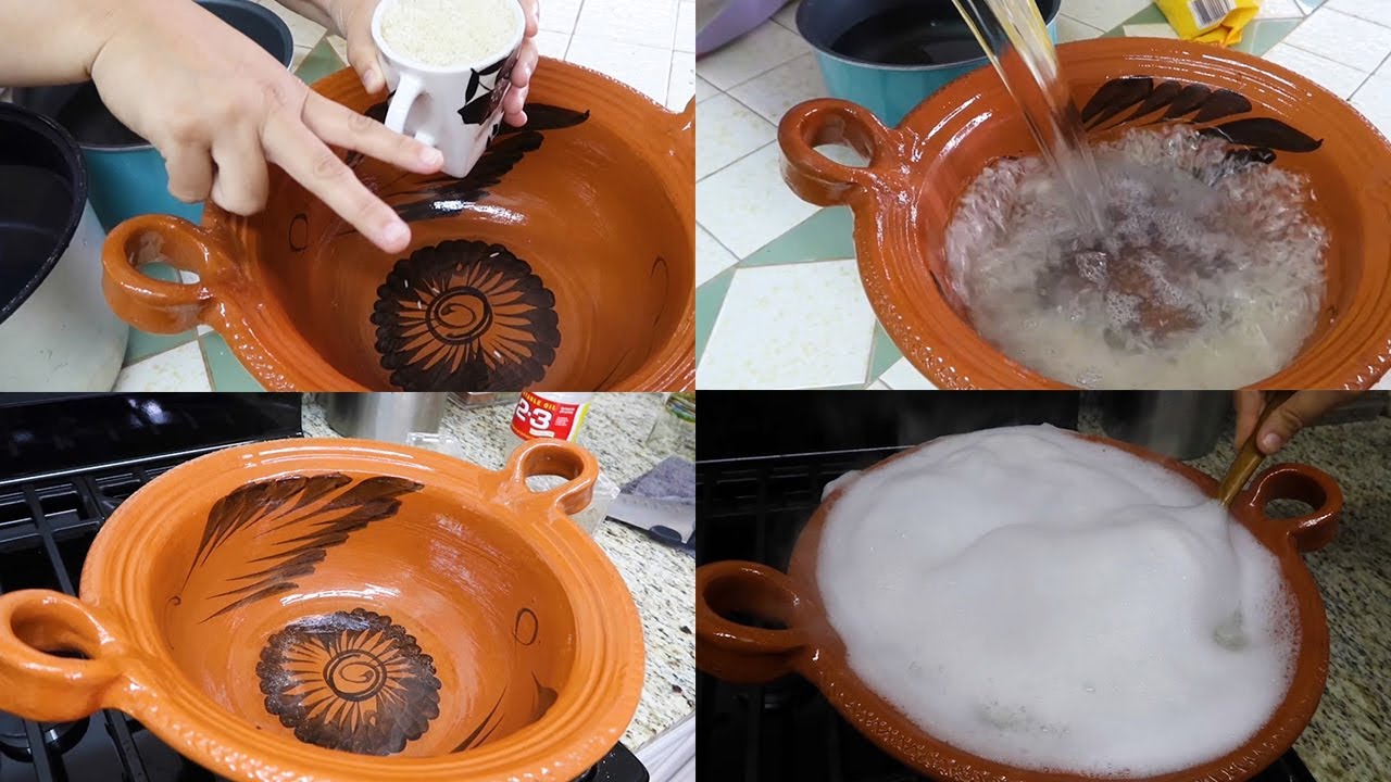 LA FORMA MAS FACIL DE CURAR TUS OLLAS/CAZUELAS DE BARRO!!🙀😃