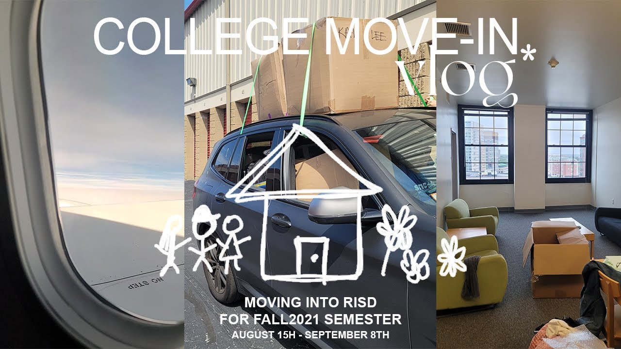 [vlog] beginning sophomore yr @ risd / college dorm move-in / settling back into art school