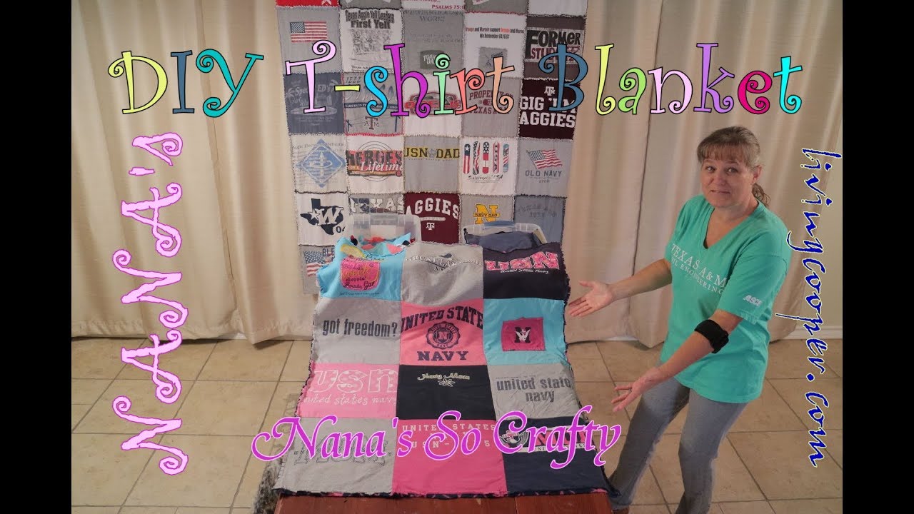 Nana's So Crafty - Nana's DIY T-shirt Blanket How To