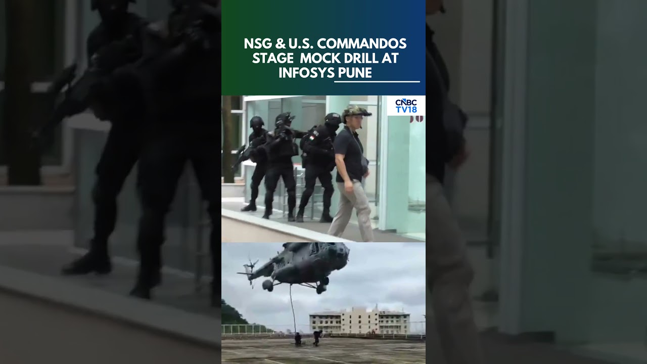 NSG, U.S. Commandos Conduct Joint Anti-Terror Mock Drill at Infosys Campus In Pune | N18S