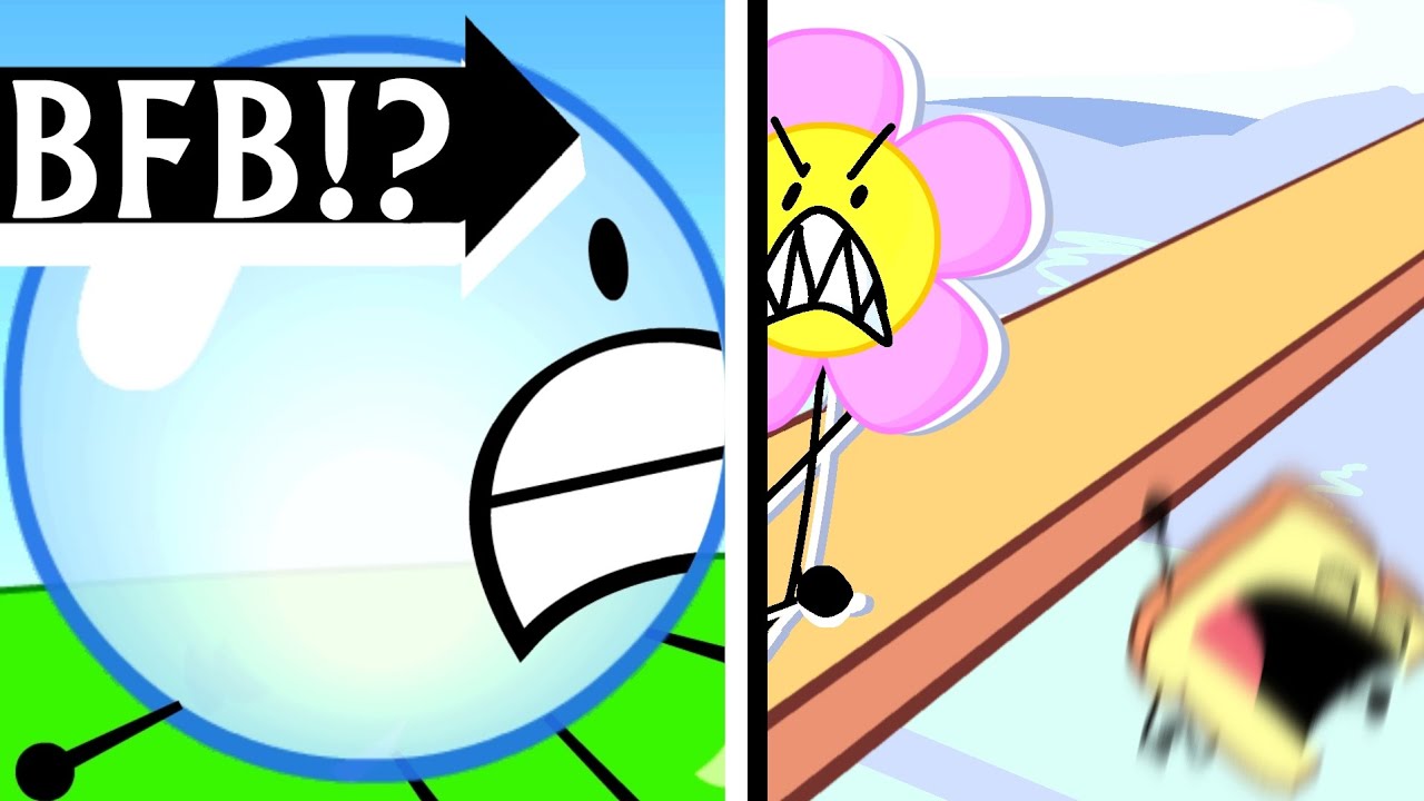 I drew BFDI thumbnails in the BFB style