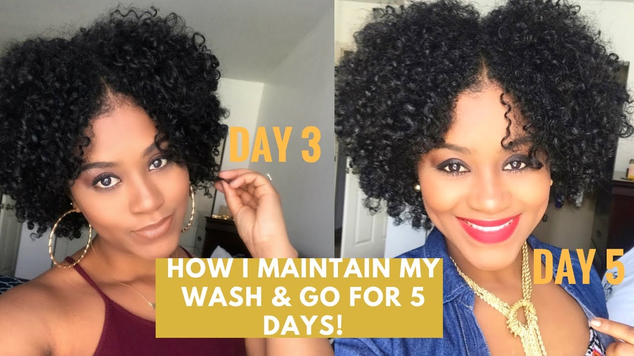 HOW I MAINTAIN MY WASH AND GO FOR 5 DAYS||NO FLAKING||NO CRUNCH|| NO PINEAPPLE METHOD