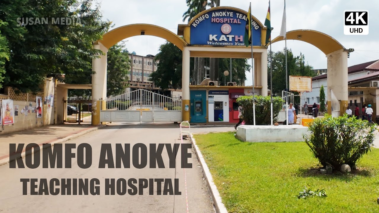Exploring Komfo Anokye Teaching Hospital KATH on grounds Full Walking Tour 4K