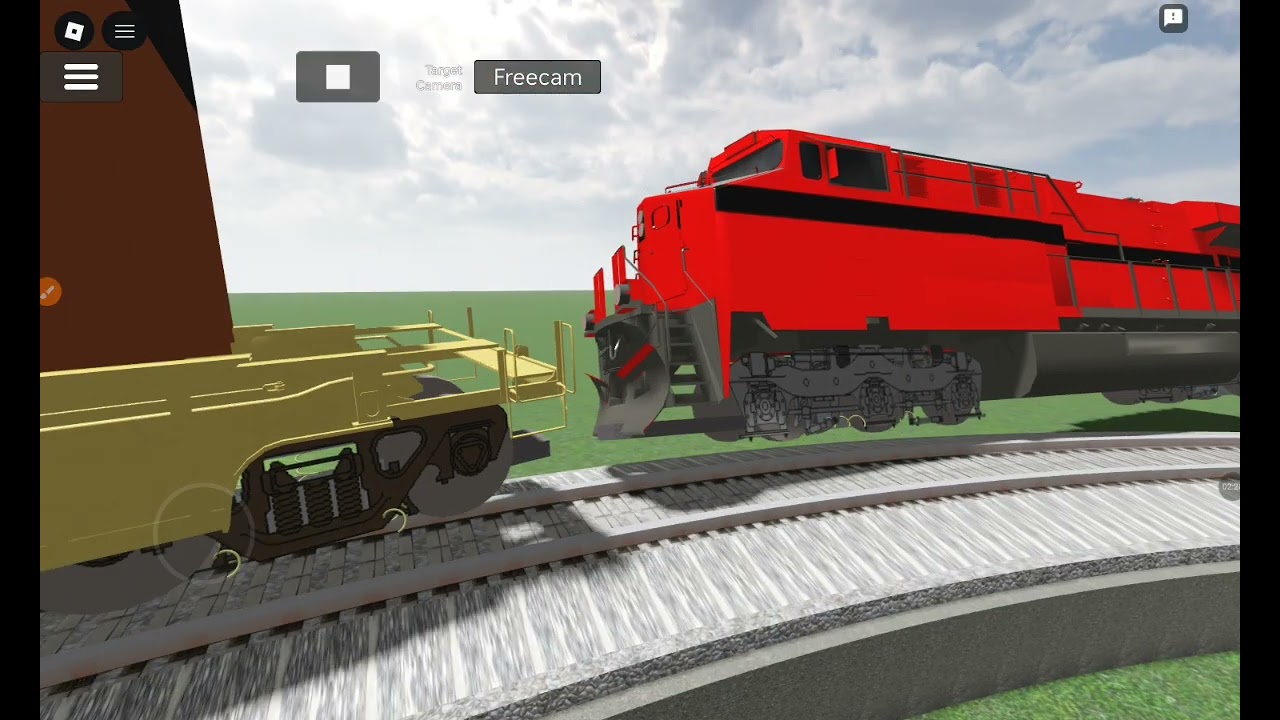 Run away train  (Derailment) car crash studio.