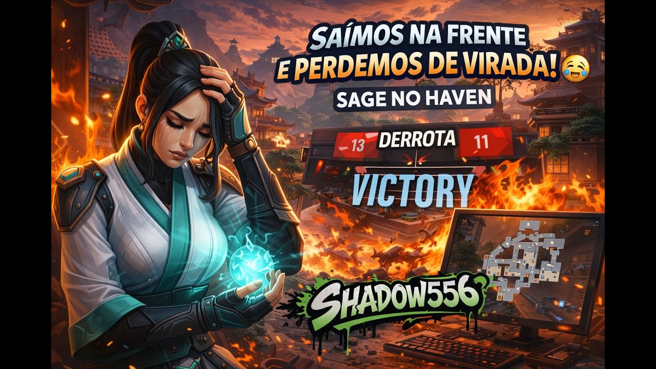 SAÍMOS NA FRENTE, BAIXAMOS A GUARDA E TOMAMOS A VIRADA 😭 | SAGE NO HAVEN – VALORANT
