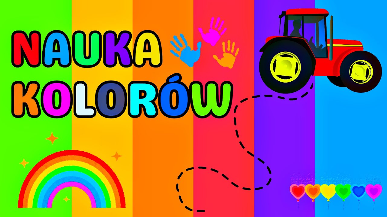 Nauka kolorów dla dzieci po polsku - edukacyjna bajka