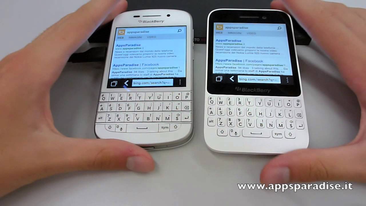 Confronto BlackBerry Q10 vs BlackBerry Q5 ita by AppsParadise
