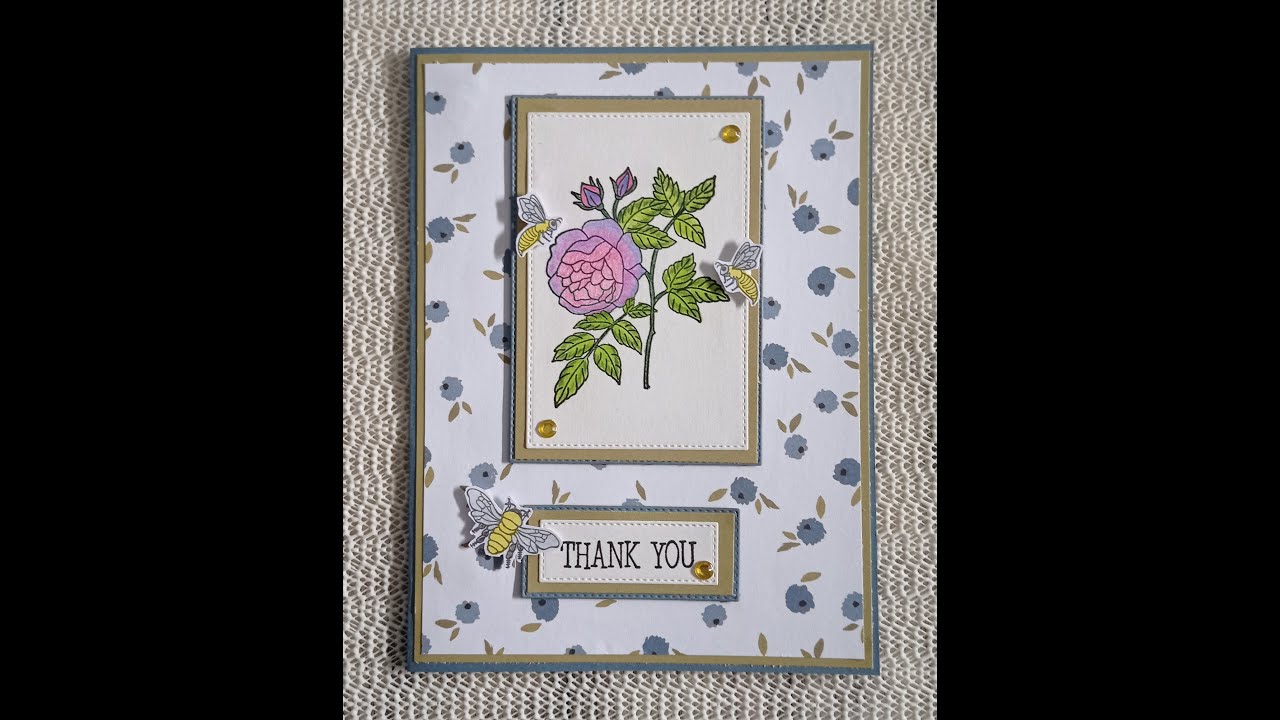 TUTO CARTE FLEURIE DOUBLE MATAGE