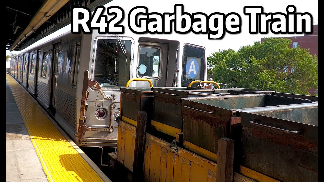 ⁴ᴷ⁶⁰ R42s Garbage Train on the D, F, and E Lines
