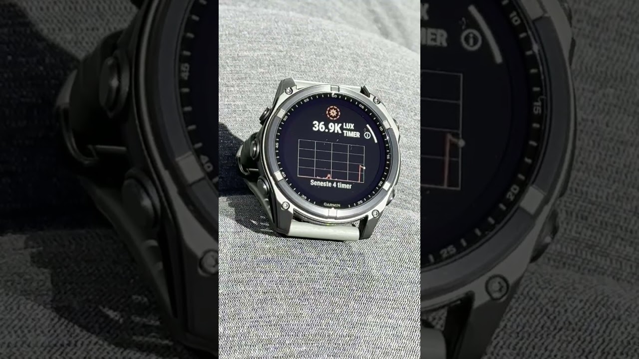 Solar Charging Test 1 Hour Garmin Fenix 8 (51 mm Solar MiP)