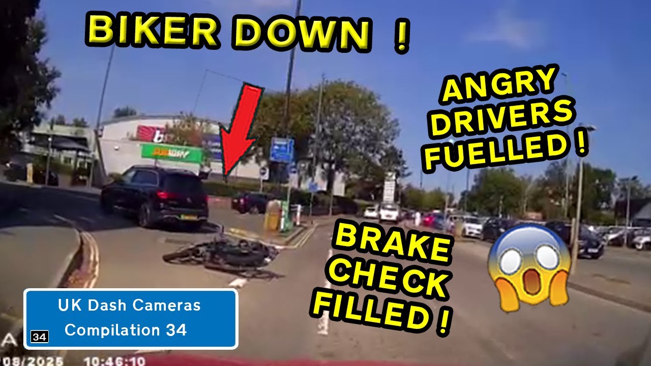 UK Dash Cameras - Compilation 34 - 2025 Bad Drivers, Crashes & Close Calls