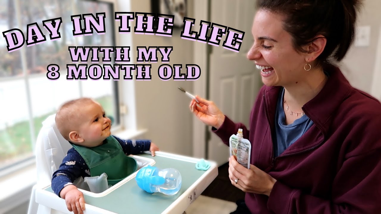RAINY DAY IN THE LIFE WITH 8 MONTH OLD BABY | full day with an infant + how to entertain a baby!