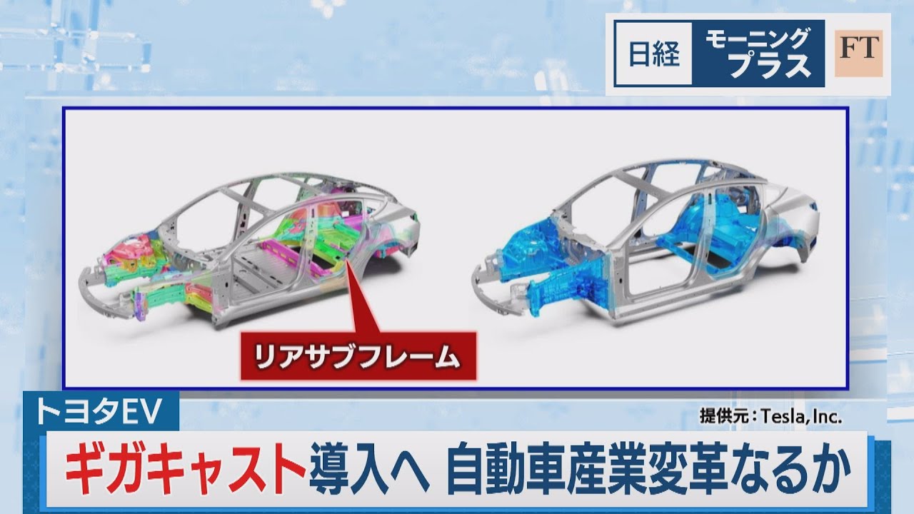 トヨタEVでギガキャスト導入へ 自動車産業変革なるか【日経モープラFT】（2023年9月8日）