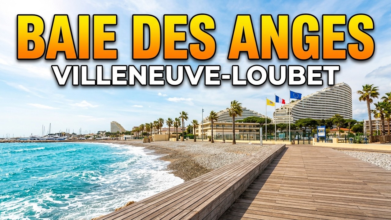Promenade Baie des Anges Villeneuve Loubet France.