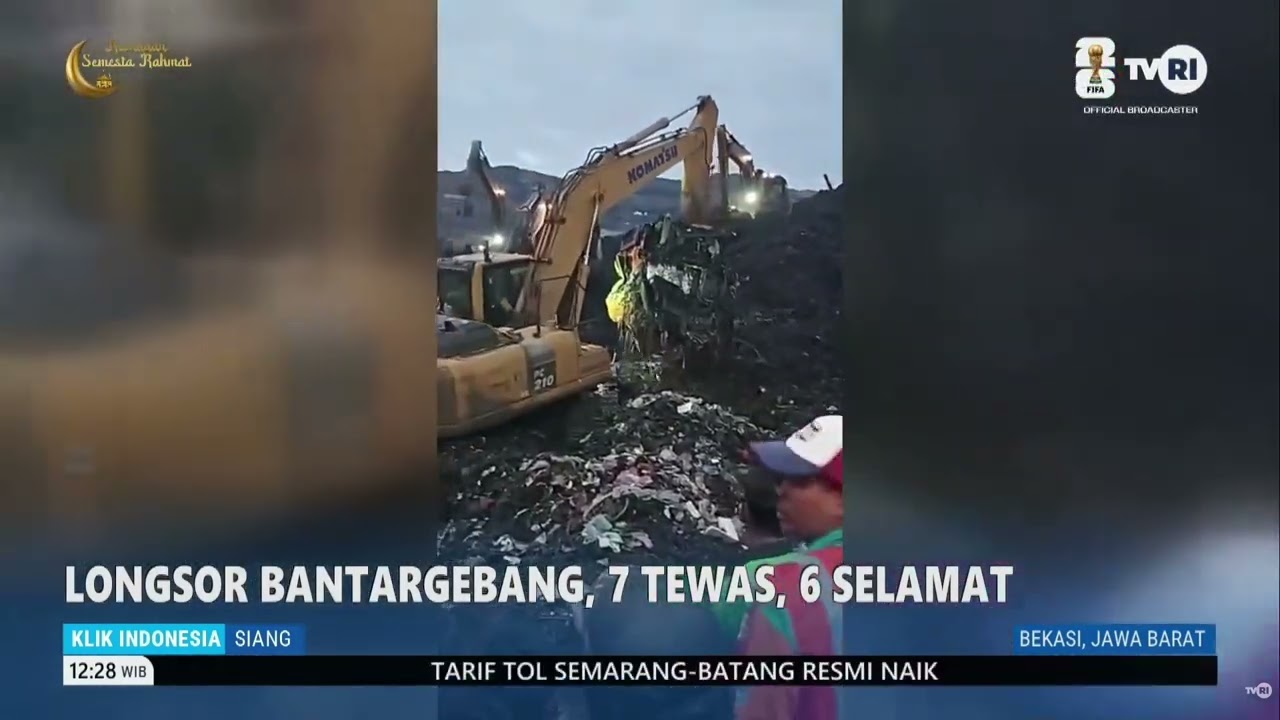 Longsor Bantargebang, 7 Tewas, 6 Selamat