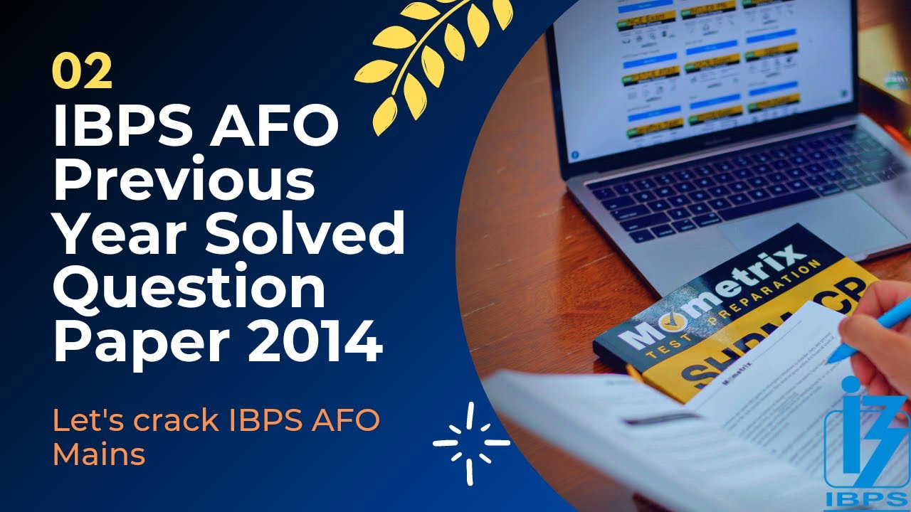 IBPS AFO Solved Question Paper 2014 | Agriculture Field Officer Previous Year Solved Papers Series
