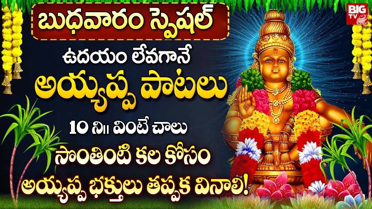 అయ్యప్ప పాటలు ఉదయాన్నే వింటే స్వామి కృపతో సొంతింటి శుభయోగం | Ayyappa Swamy Songs In Telugu