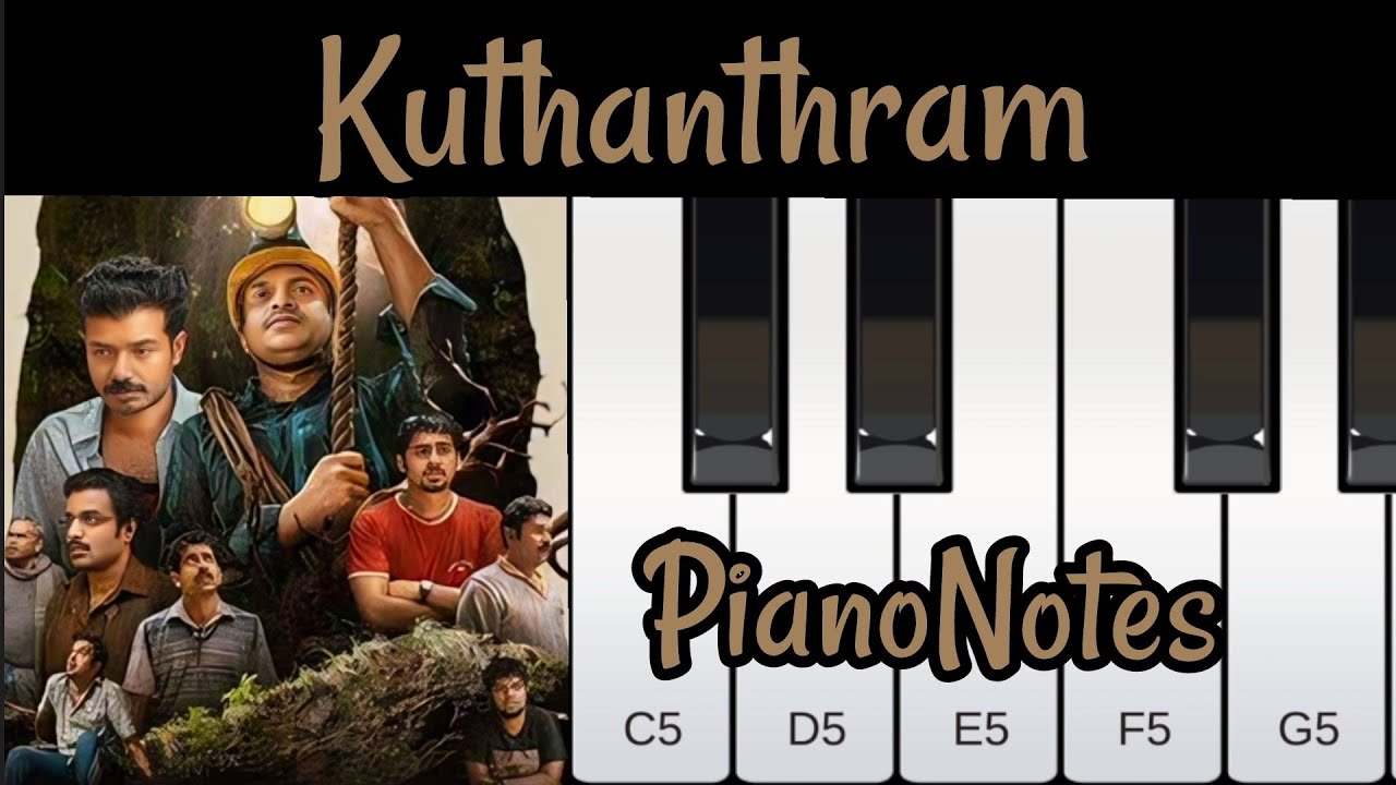 Manjummal Boys-Kuthanthram//Piano Tutorial for Beginners//Real Piano//PianoNotes