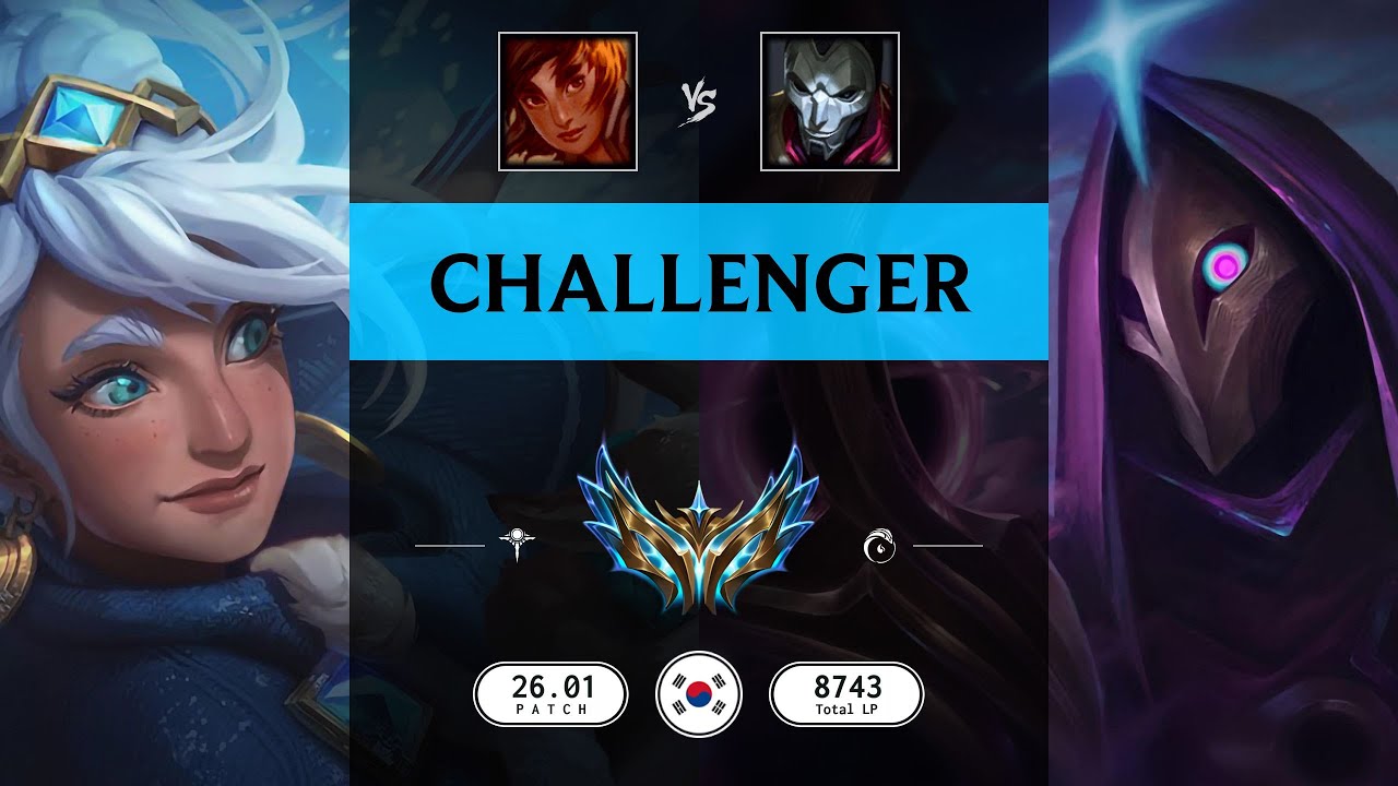 Challenger Match: Taliyah vs Jhin - KR server Patch 26.01