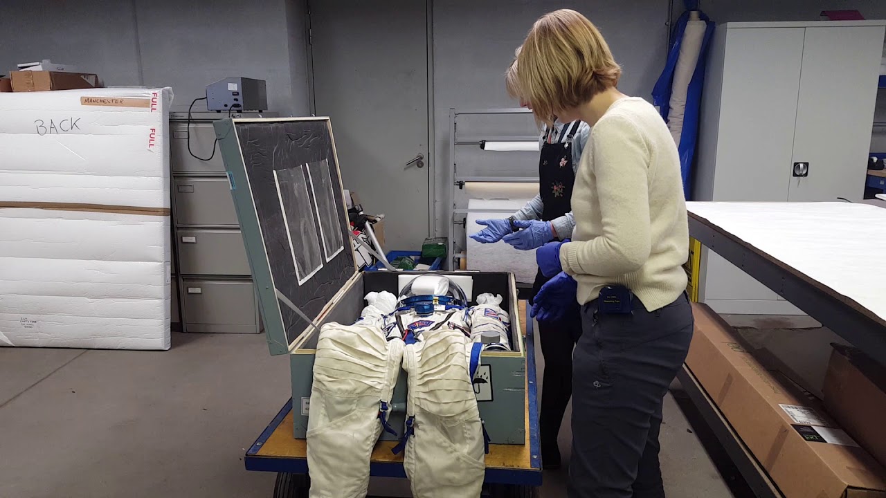 Unpacking Tim Peake's Sokol spacesuit