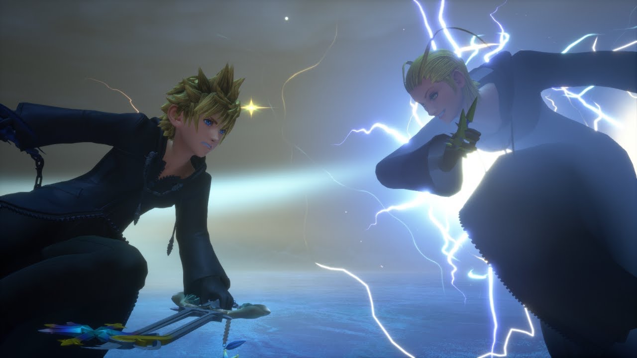 Roxas VS Larxene (Critical Mode) - KINGDOM HEARTS III ReMind PC