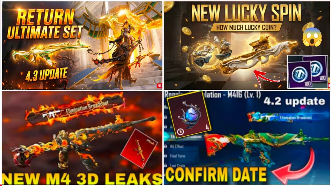 🔴NEW M4 & TIGER M416 IS HERE😱 | NEW P90 SKIN 3D LEAKS😍 | NEW PHOENIX RISING SCAR-L SKIN😱