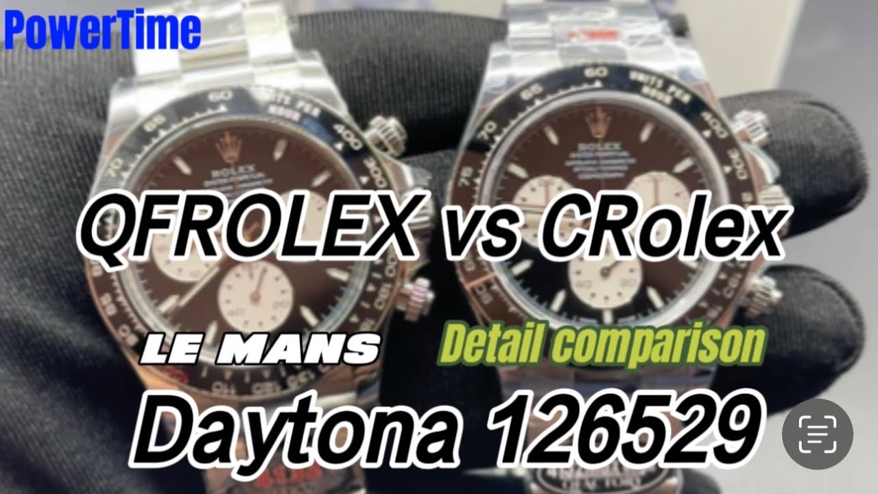 CRolex vs QFRolex - Rolex Daytona 126529 Le mans -COMPARISON