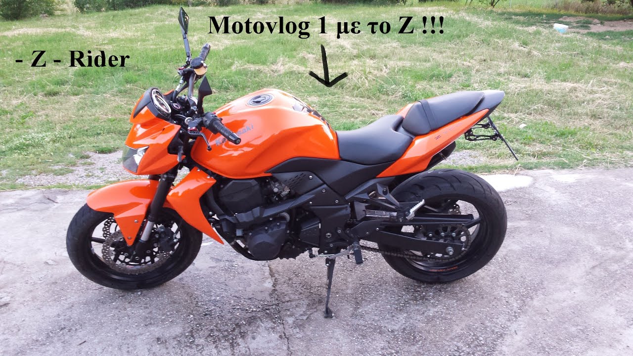 Kawasaki Z750 Motovlog 1 - Πρώτη βόλτα στο Youtube!!!