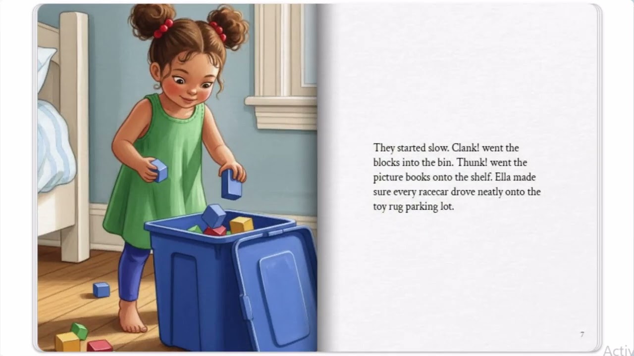 Ella Cleans Up 🧹✨ Bedtime Story for Kids | Stories for Kids | English Learning Story