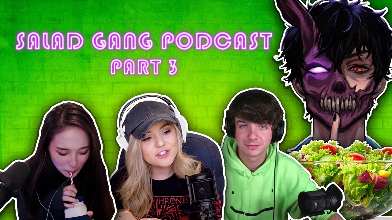 Valkyrae RAIDS the SALAD GANG PODCAST | Corpse, KarlJacobs, BrookeAB, TinaKitten (PART 3)