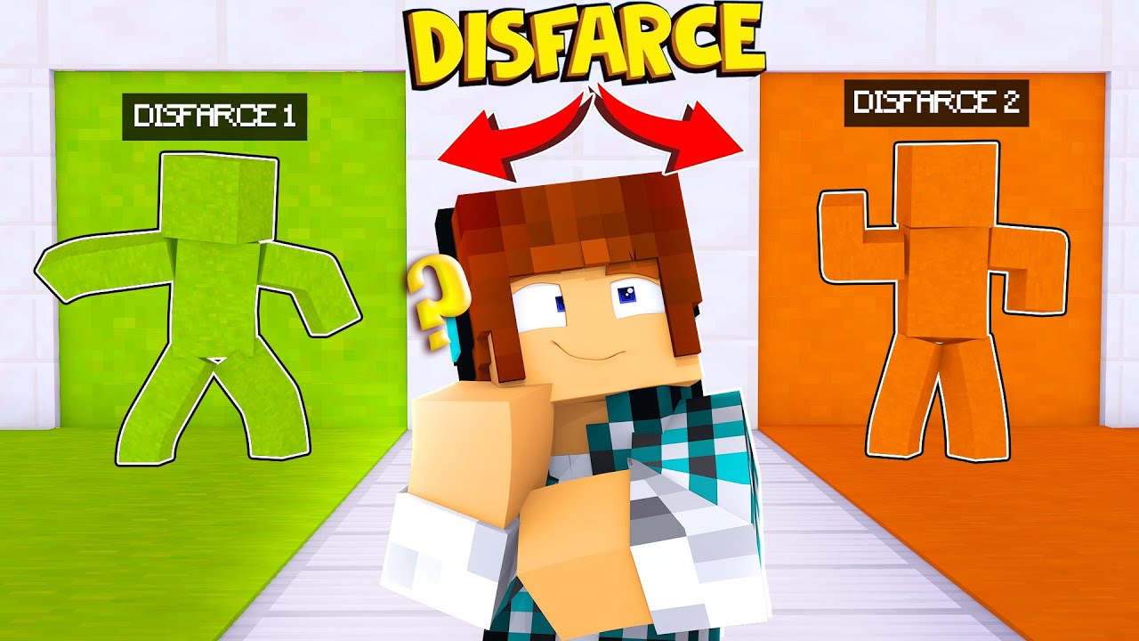 Minecraft : QUAL É O MELHOR DISFARCE ? ( Esconde-esconde )