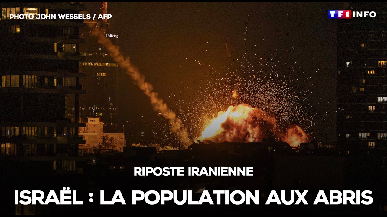 🔴 Israël visé par les tirs iraniens : la population aux abris｜TF1 INFO
