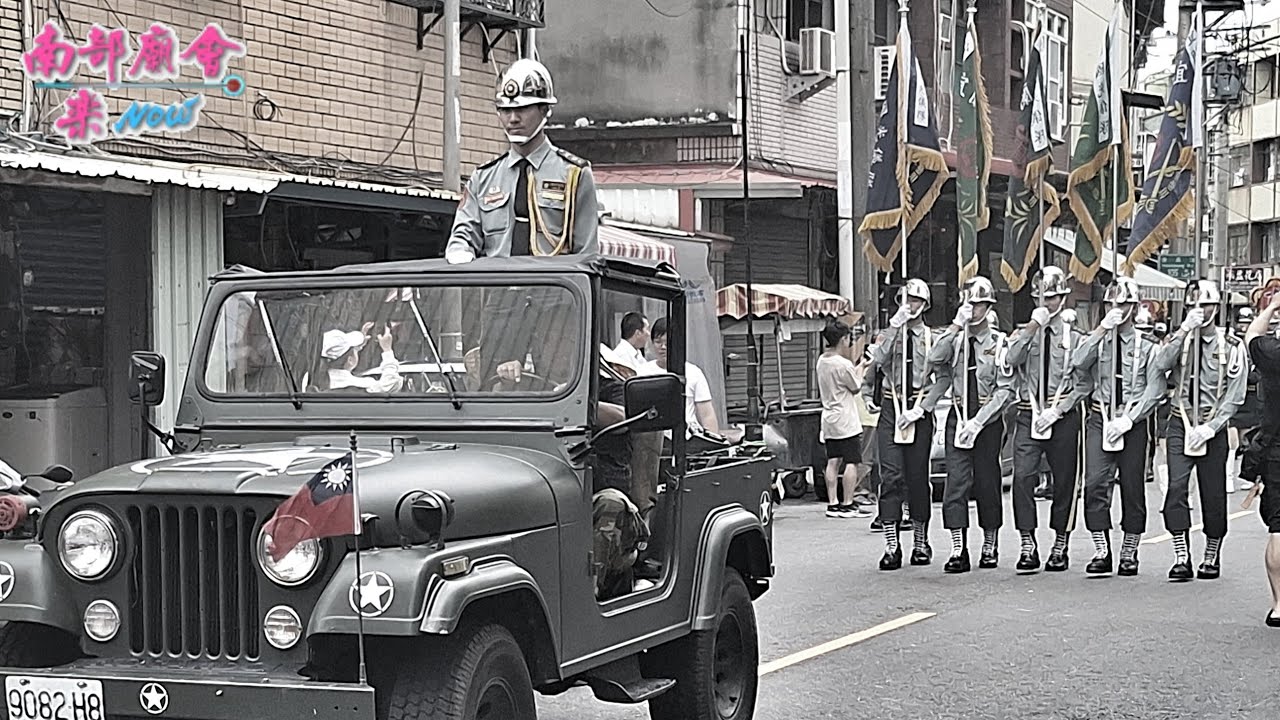 【100人的 #國光儀隊 #軍用吉普車 也出動了，真神氣！】高雄 #玉旨福仁壇