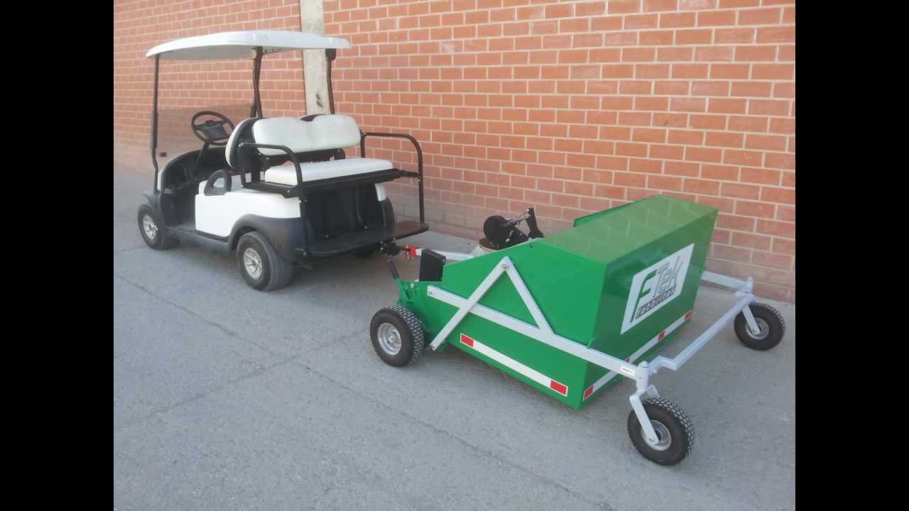 Spazzatrice trainata FTEK MT1.20 per aghi di pino, foglie, prato