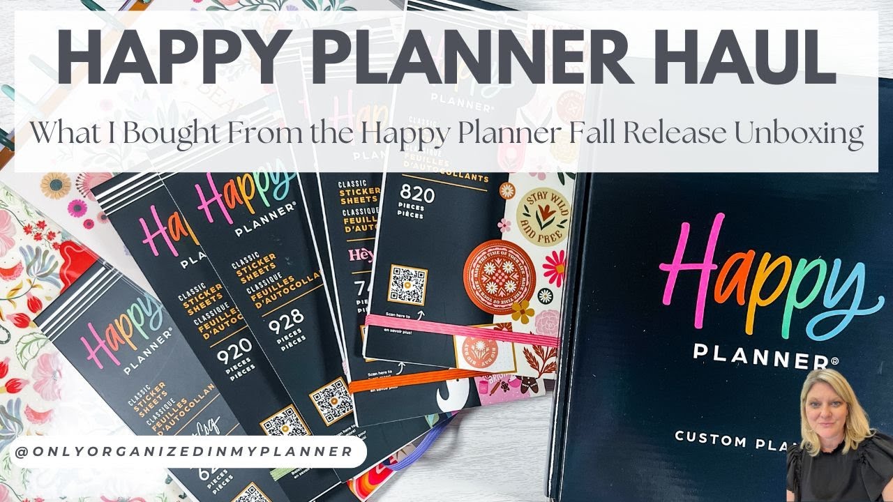 Unboxing My Happy Planner Fall Release
