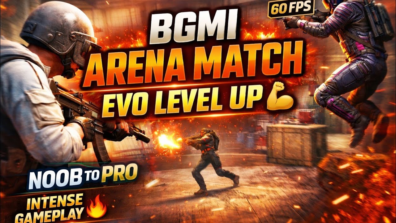 BGMI Playing Arena Match Gameplay | Evo Levelup 💪