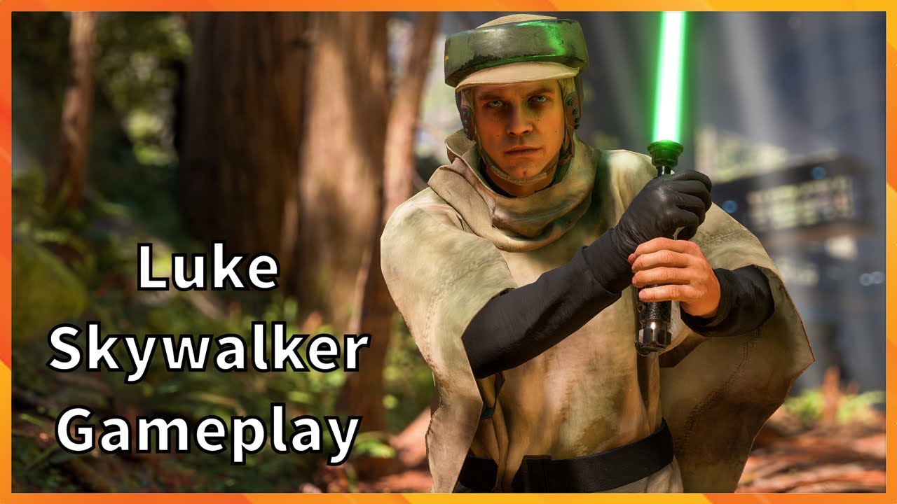 Endor Luke Skywalker Gameplay Star Wars Battlefront 2