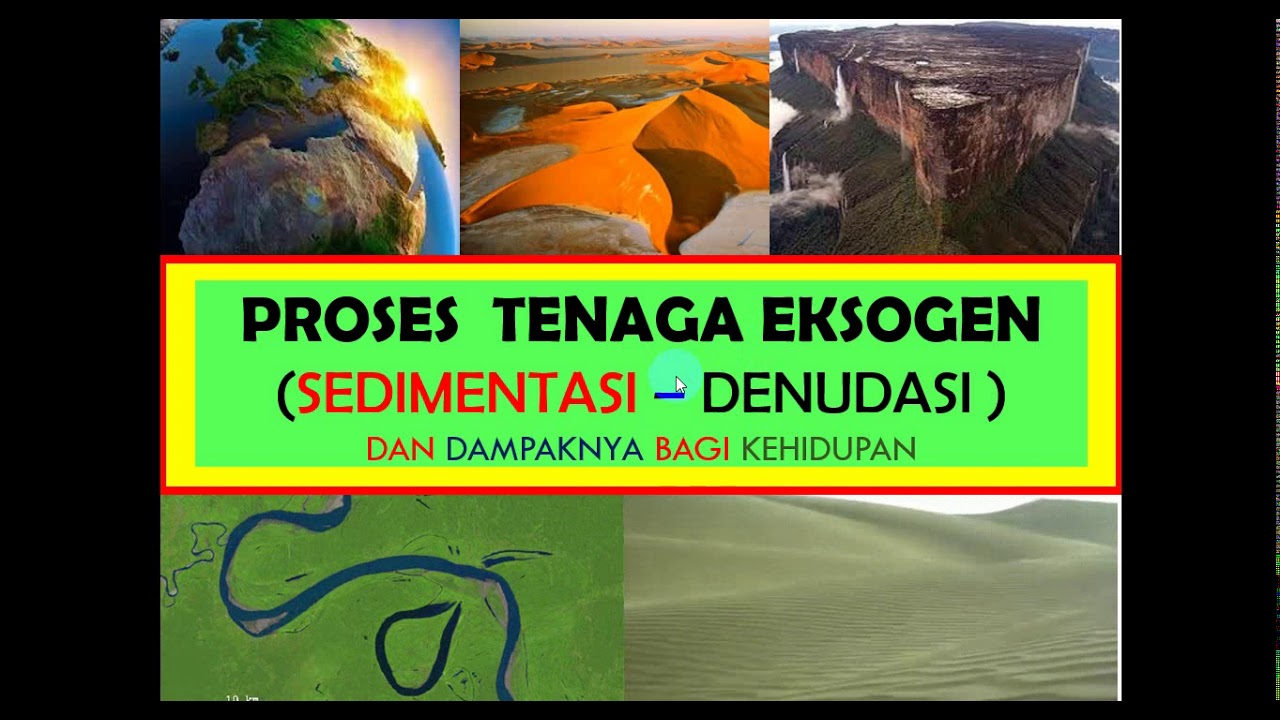 Geo X. 24. Sedimentasi dan Denudasi (Tenaga Eksogen).