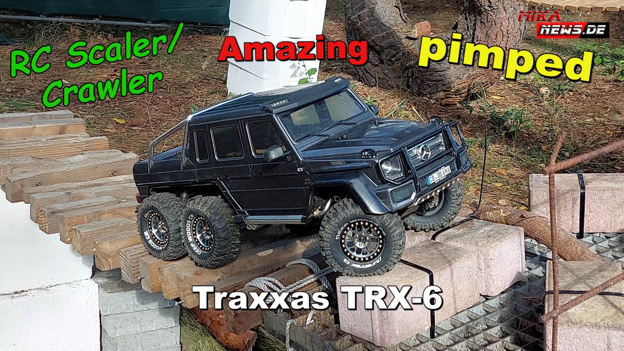 Geiles Fahrbild - Aufgepimpter Traxxas TRX-6 mit Yeah Racing Achsen neuer Dämpferaufhängung