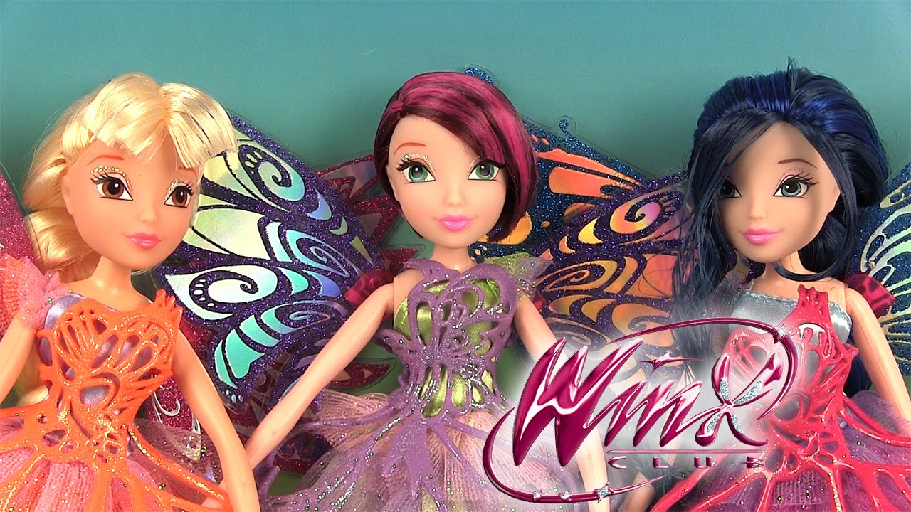 Poupées Winx Club Butterflix Fairies Fées Tecna Musa Stella