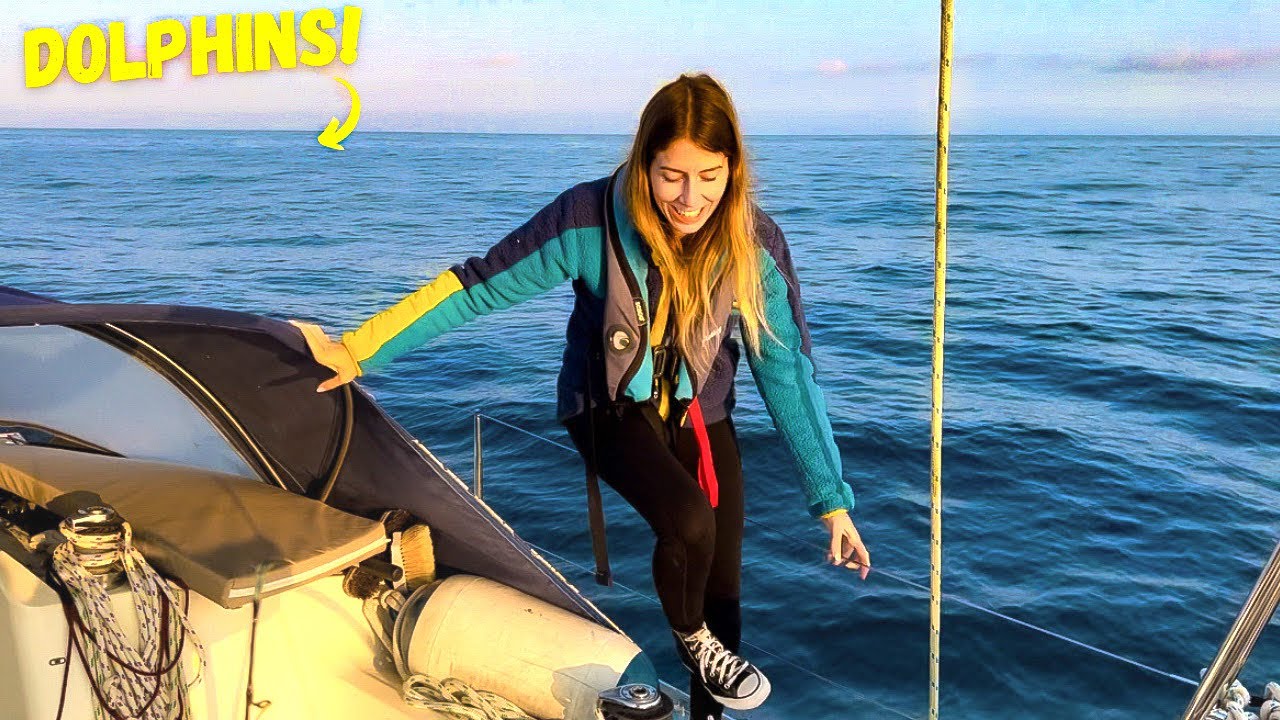 SURROUNDED by DOLPHINS on our SAILBOAT: Portuguese Coast I Ep. 86