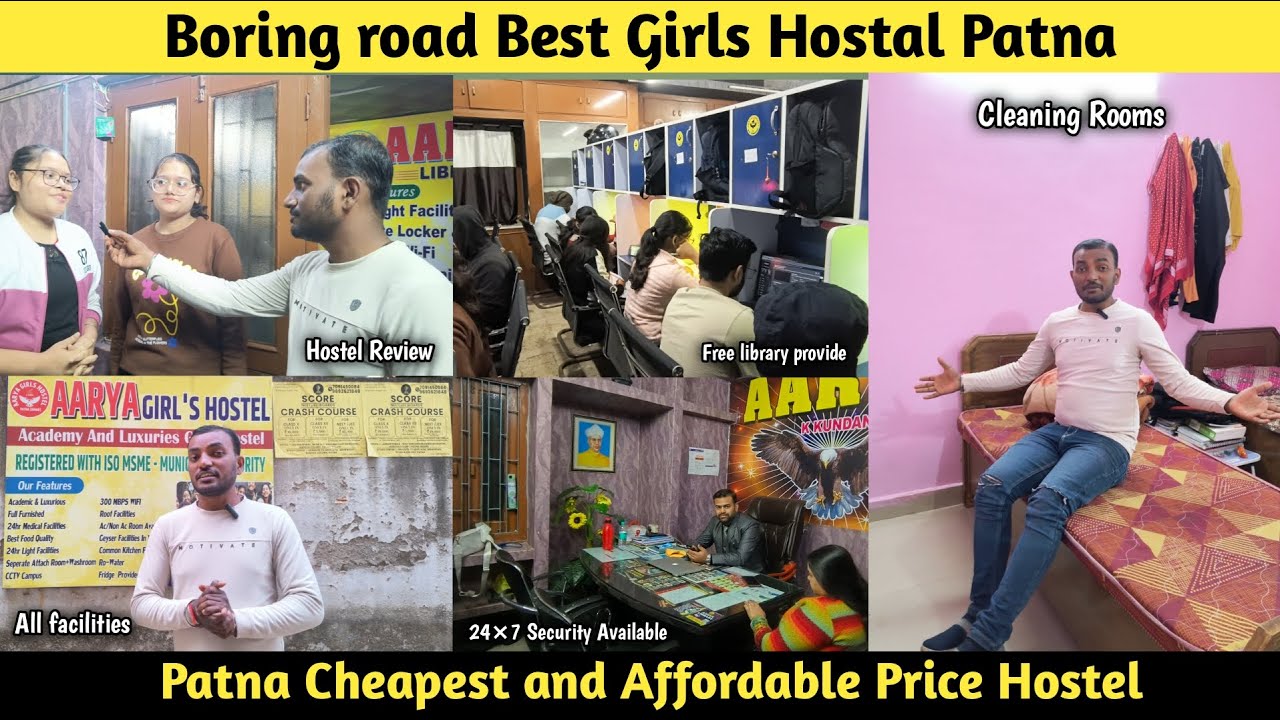 Boring Road Best Girls Hostel in Patna 😊 || Affordable price Hostel | @chandan_vlog1.0