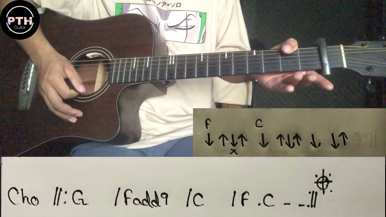 ကြိုး guitar rhythm tutorial by@pthguitar