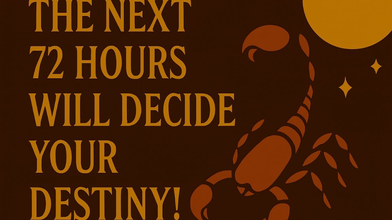 SCORPIO: URGENT MESSAGE FROM GOD! THE NEXT 72 HOURS WILL DECIDE YOUR DESTINY!
