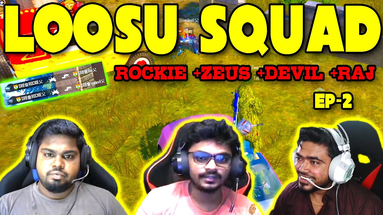Streamers SQUAD - RAJ, ZEUS, ROCKIE, DEVIL | Old SRB Team Is Back With Same Craziness