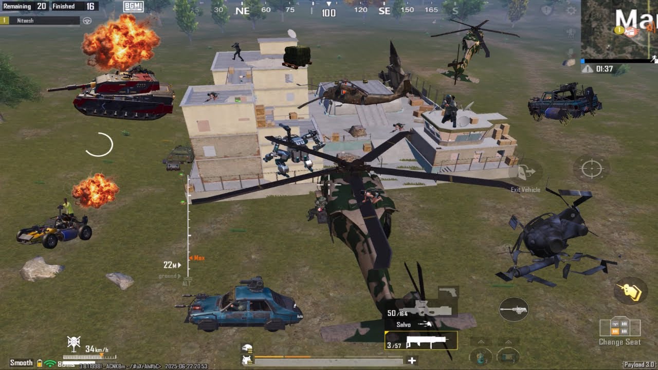 ☠️ Jet & Helicopter VS Tank & Robot War 💥 || PUBG MOBILE NEW PAYLOAD 3.0 ||