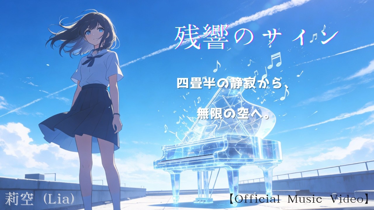 『残響のサイン / 莉空 (Lia) - Official Music Video【疾走ピアノロック / オリジナル曲】』