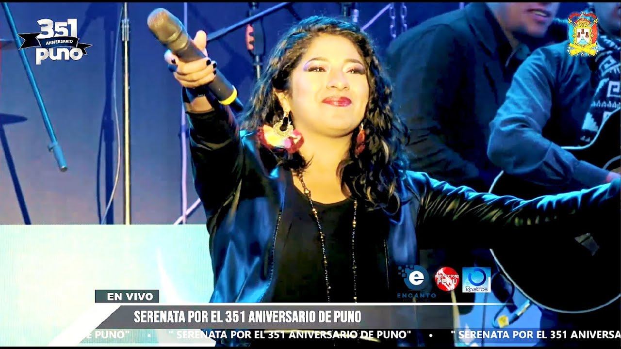 Myriam y el grupo CANDELARIA - Serenata Aniversario de Puno 2019