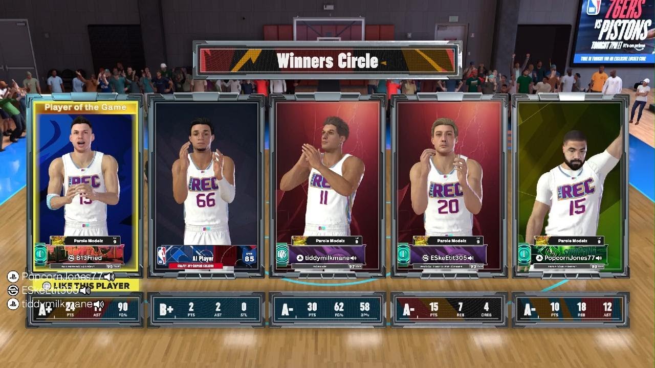 Parole Modelz win 81-51 in NBA 2K26 REC (Jokic 98 Overall: 10 PTS 18 REB 12 AST)