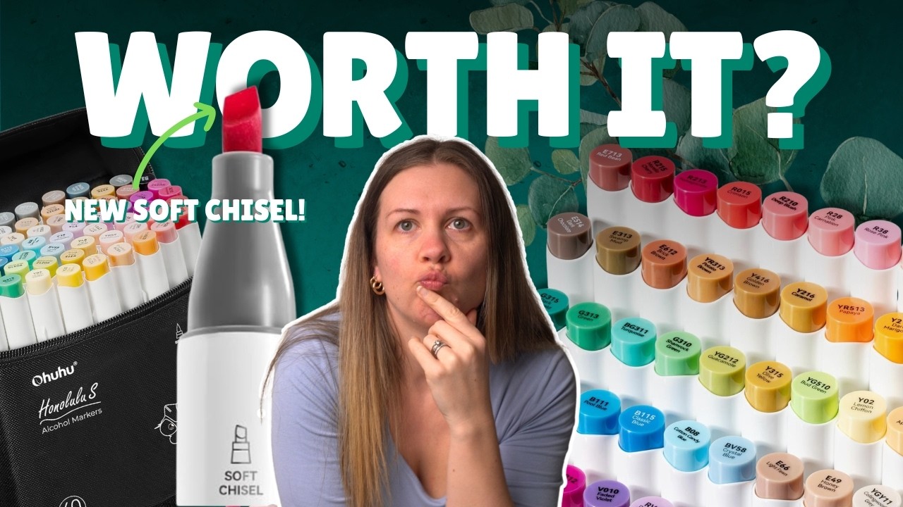 Ohuhu Honolulu S Markers: Are They Worth It? 🤔 Soft Chisel Tip Test!